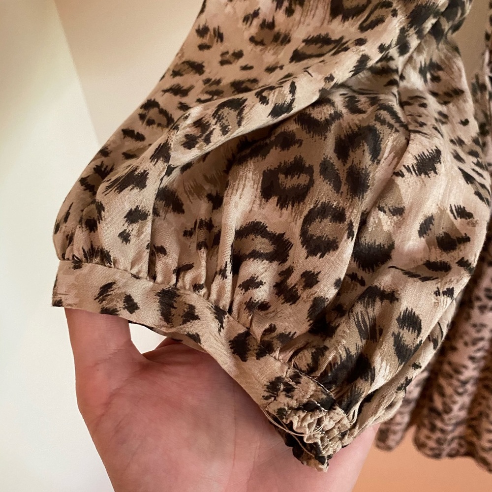 Rebecca Taylor Cheetah Wrap Dress - Picture 5 of 7